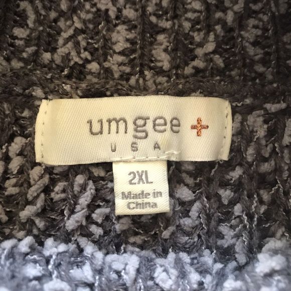 Umgee Distressed Chinelle Turtleneck Sweater 2XL Shabby Chic Cozy Comfy lounge - Picture 3 of 7